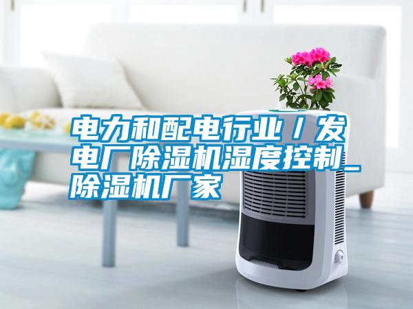 電力和配電行業/發電廠除濕機濕度控制_除濕機廠家
