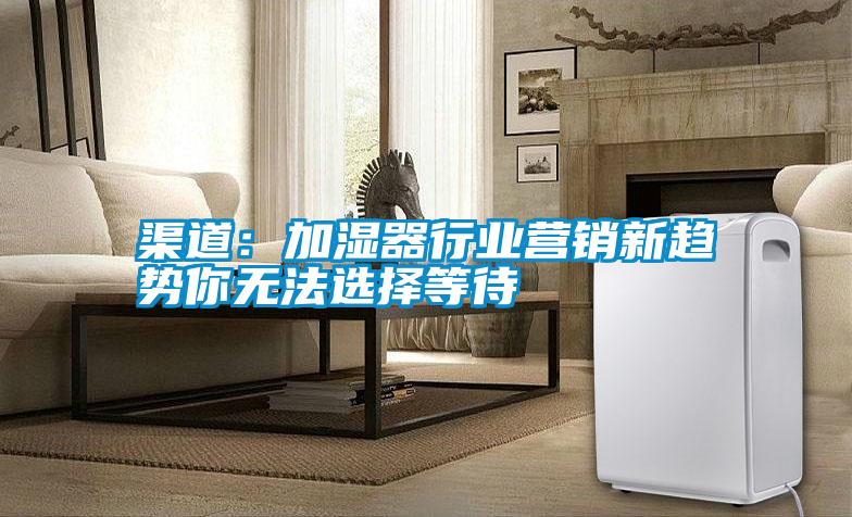 渠道:加濕器行業(yè)營銷新趨勢你無法選擇等待