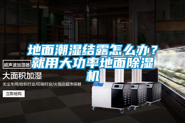 地面潮濕結露怎么辦？就用大功率地面除濕機