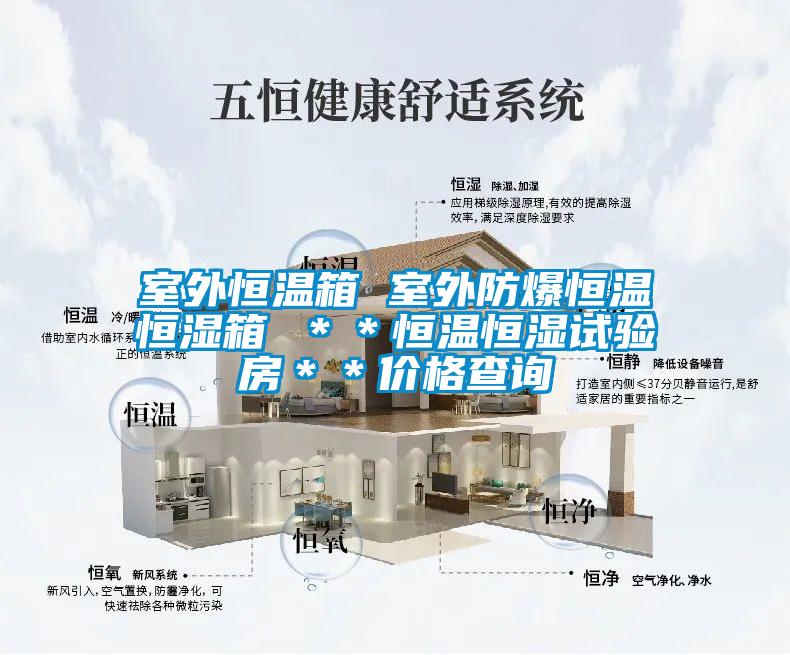 室外恒溫箱 室外防爆恒溫恒濕箱 **恒溫恒濕試驗房**價格查詢