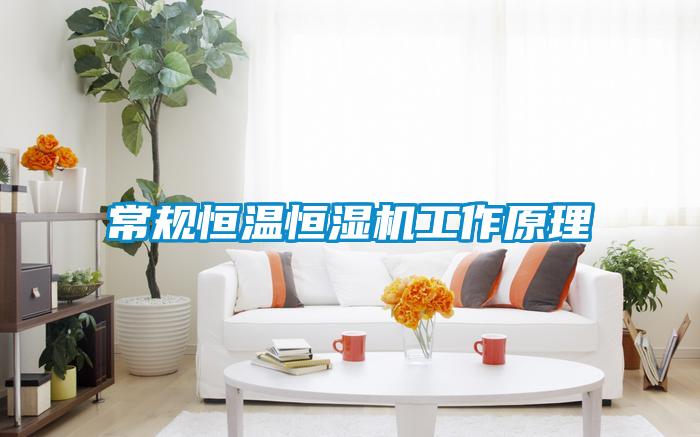 常規恒溫恒濕機工作原理