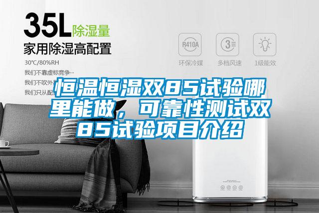 恒溫恒濕雙85試驗?zāi)睦锬茏?，可靠性測試雙85試驗項目介紹