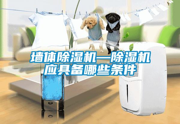 墻體除濕機—除濕機應(yīng)具備哪些條件