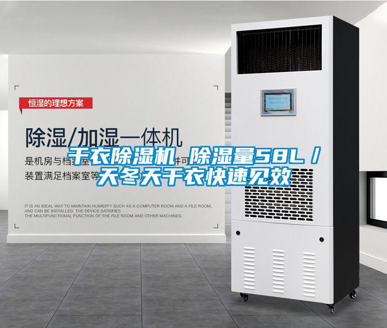 干衣除濕機 除濕量58L／天冬天干衣快速見效