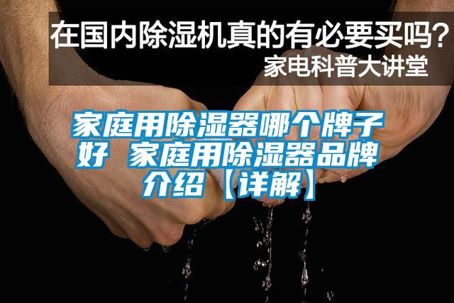 家庭用除濕器哪個牌子好 家庭用除濕器品牌介紹【詳解】