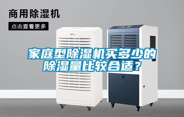 家庭型除濕機買多少的除濕量比較合適?